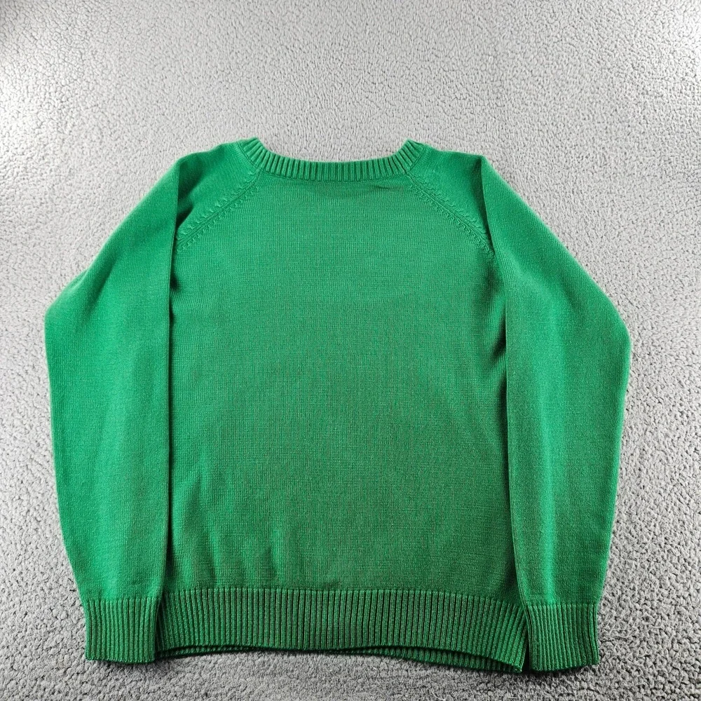 Elf‎ Ugly Christmas Sweater Womens XXL Green Holiday  Tacky Knit Snowflake Buddy